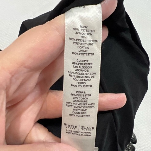 White House Black Market Heathered‎ Black White Skirt - Picture 6 of 8